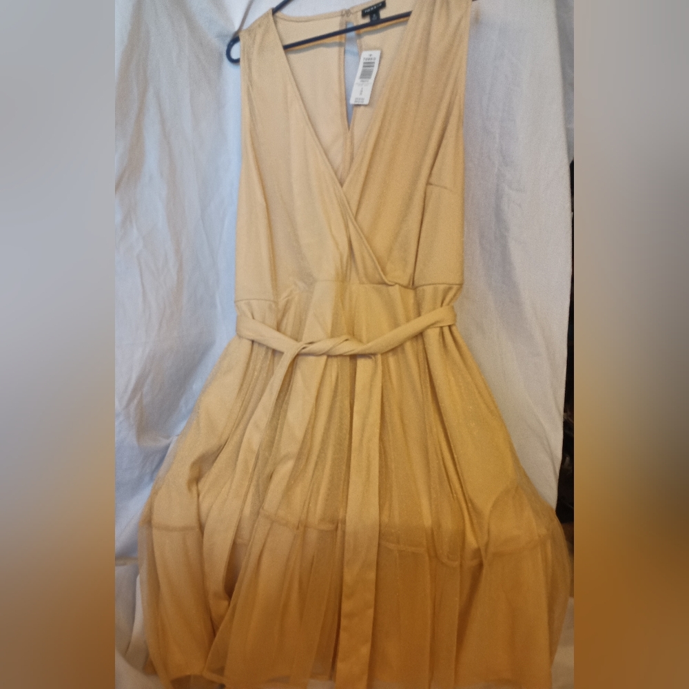 Torrid At The Knee Glitter Lurex Surplice Tiered Dres